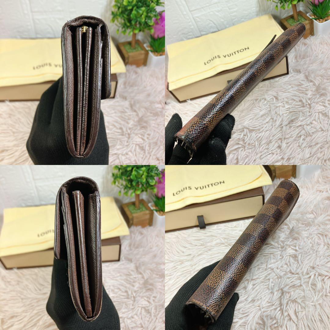ルイヴィトン ダミエ エベヌ ポルトフォイユ サラ 長財布 カード10 即日発送