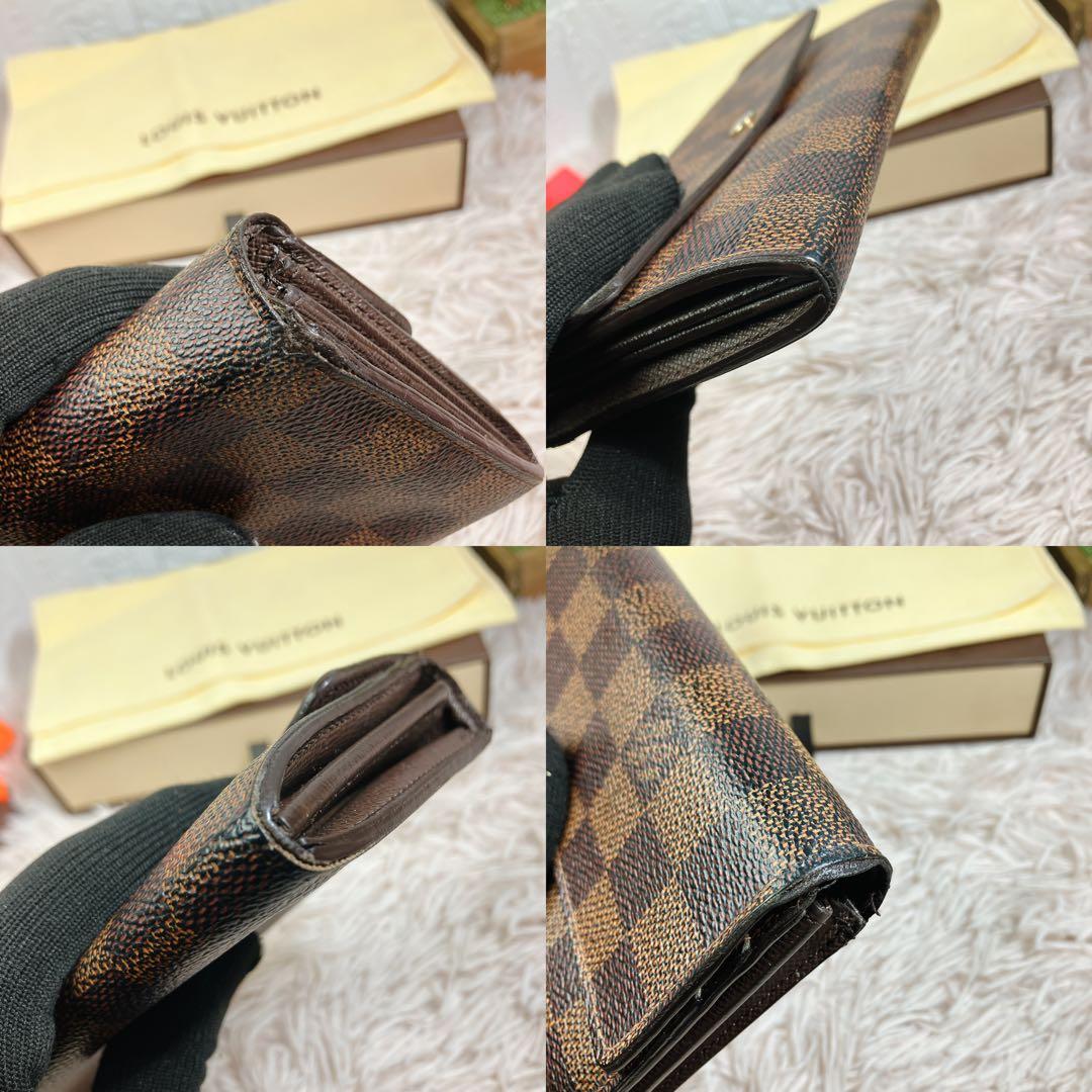 ルイヴィトン ダミエ エベヌ ポルトフォイユ サラ 長財布 カード10 即日発送