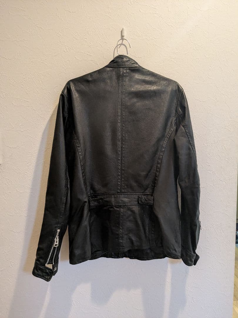 ジャケット・アウター archive black leather jacket y2k