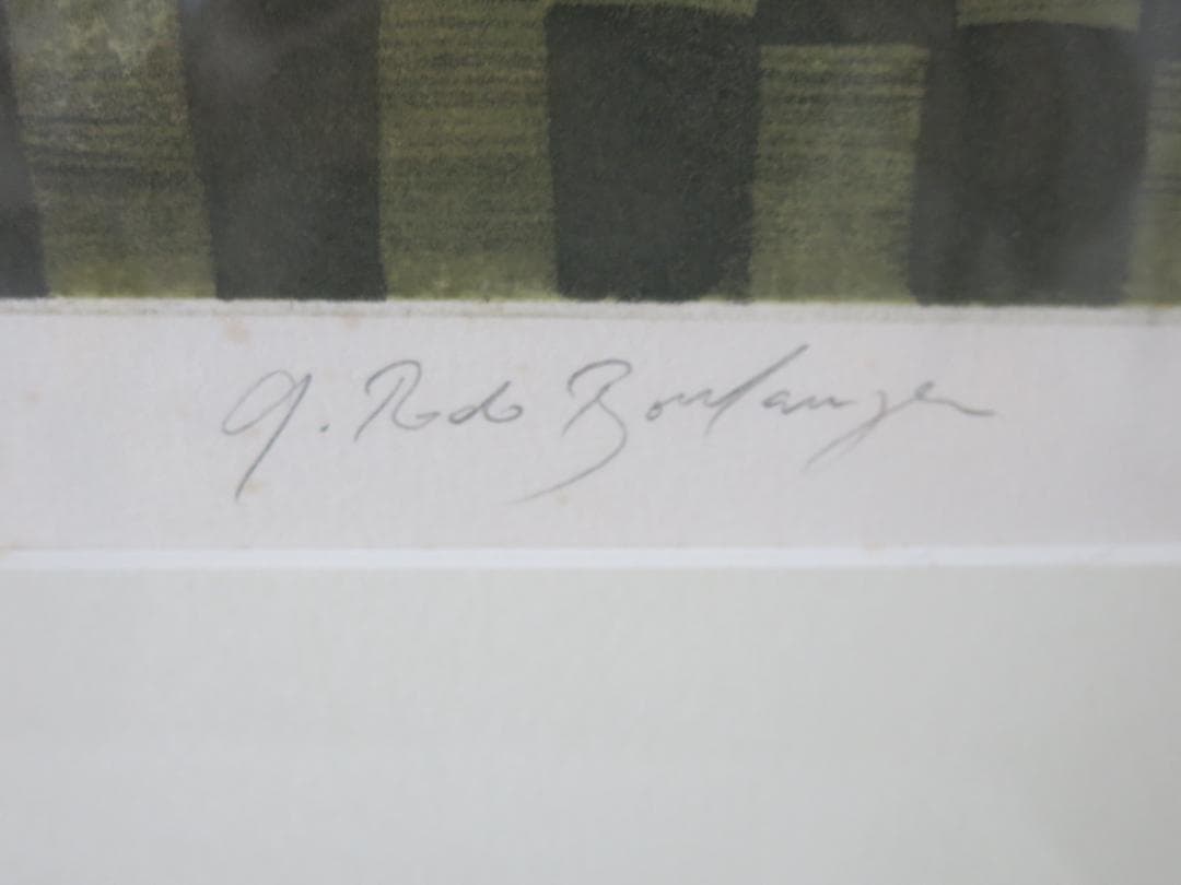 ブーランジェ★「窓」★リトグラフ★大判★作家サイン・黄袋・箱あり