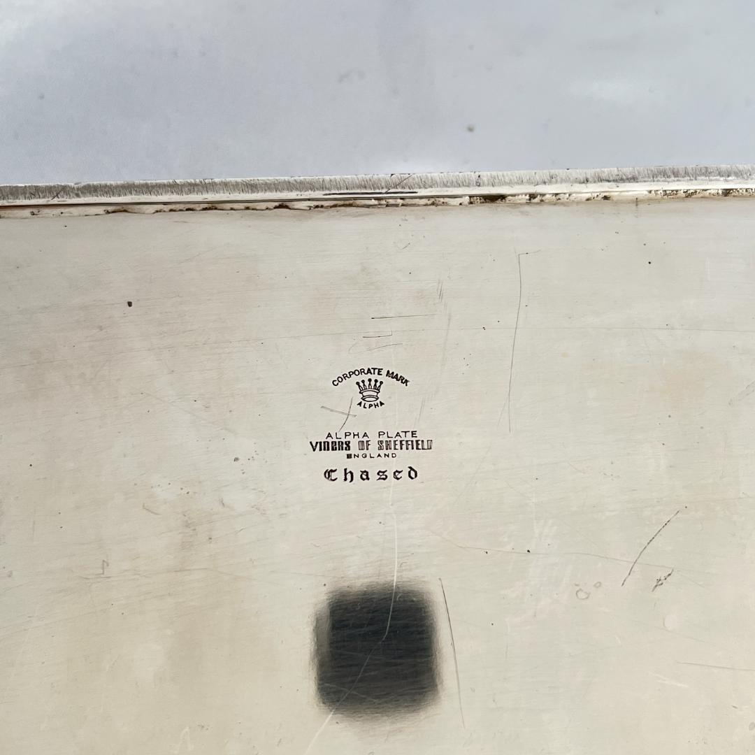 【Viners】 ギャラリートレー 46cm 【シルバープレート】大型