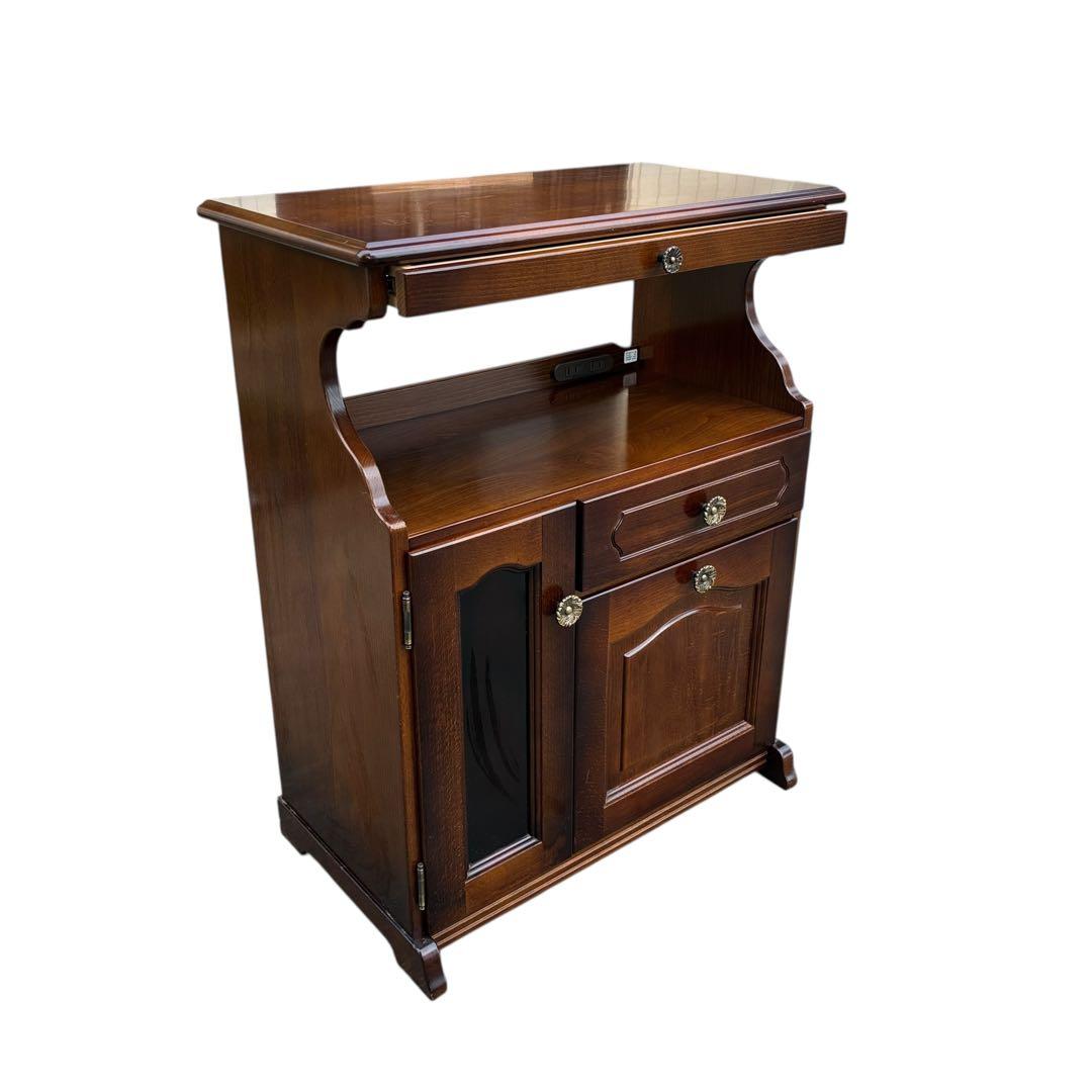 送料無料　Karimoku カリモク コロニアル 電話台 サイドチェスト