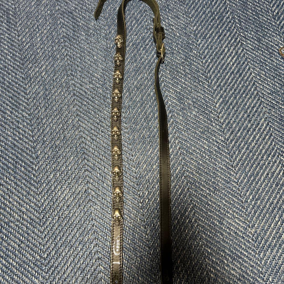 hide スカルデザイン レザーストラップ