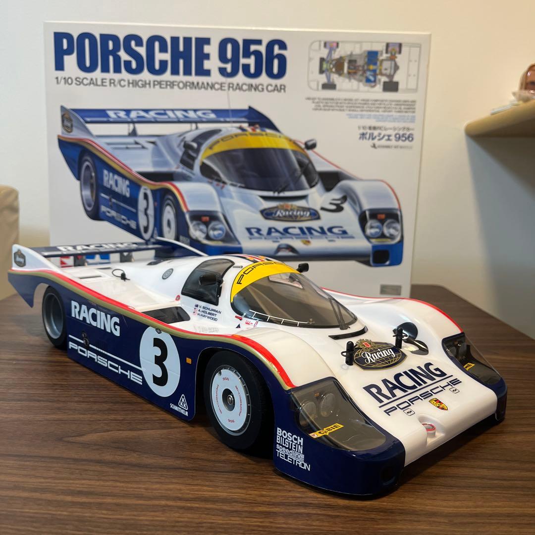 タミヤ 1/10 ポルシェ956 オプション付き