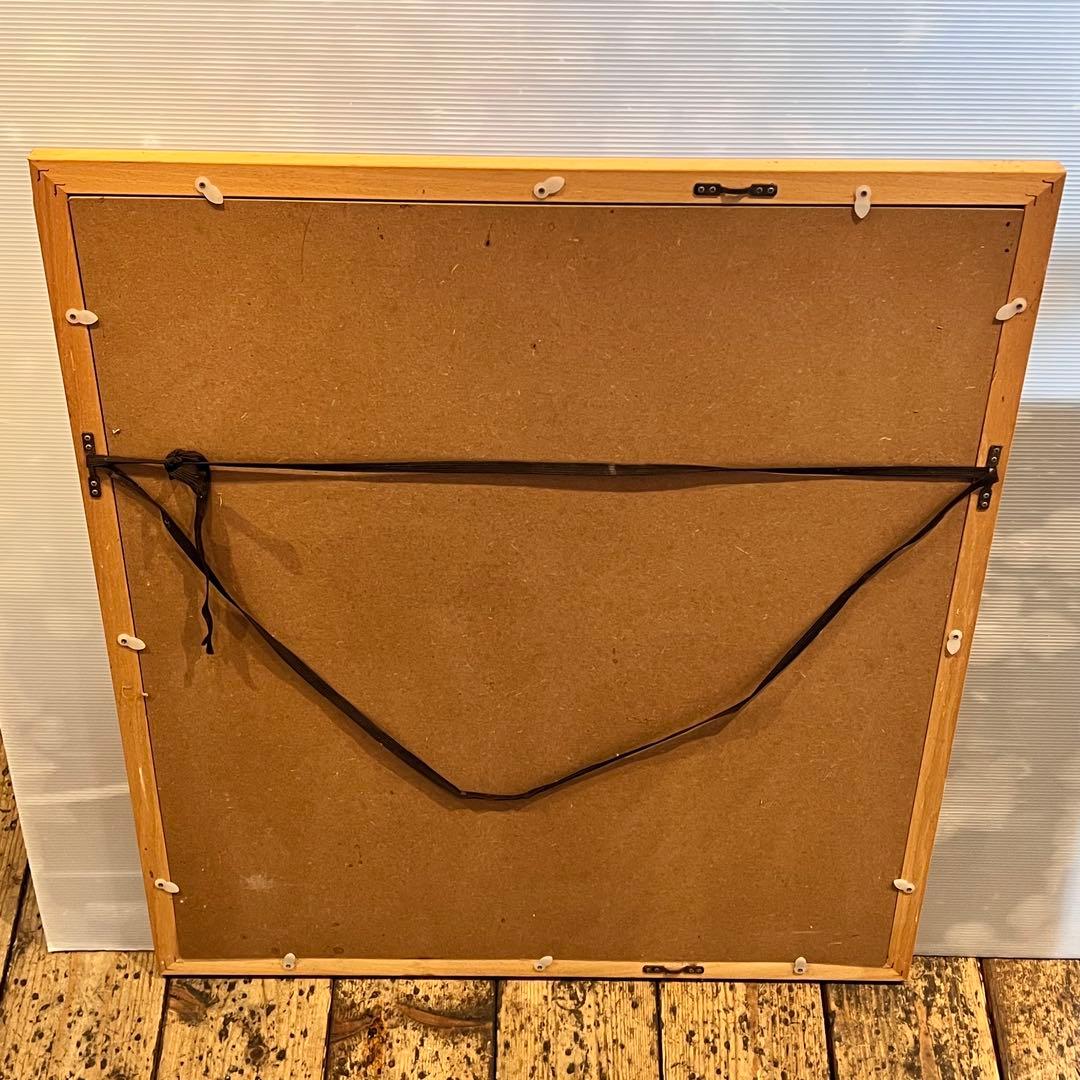 水墨画　三輪晁勢　木版画　『五重塔』　額縁入り　インテリア　壁掛け