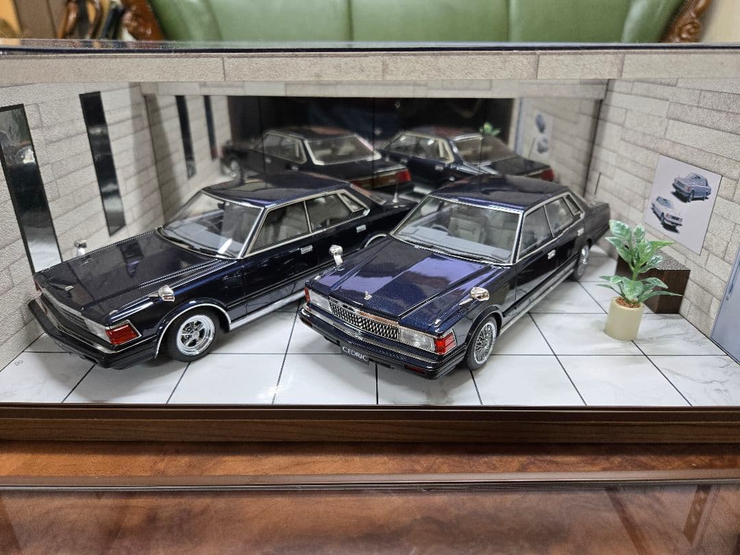 1/18 日産430セドリック グロリア ジオラマケース電飾LED