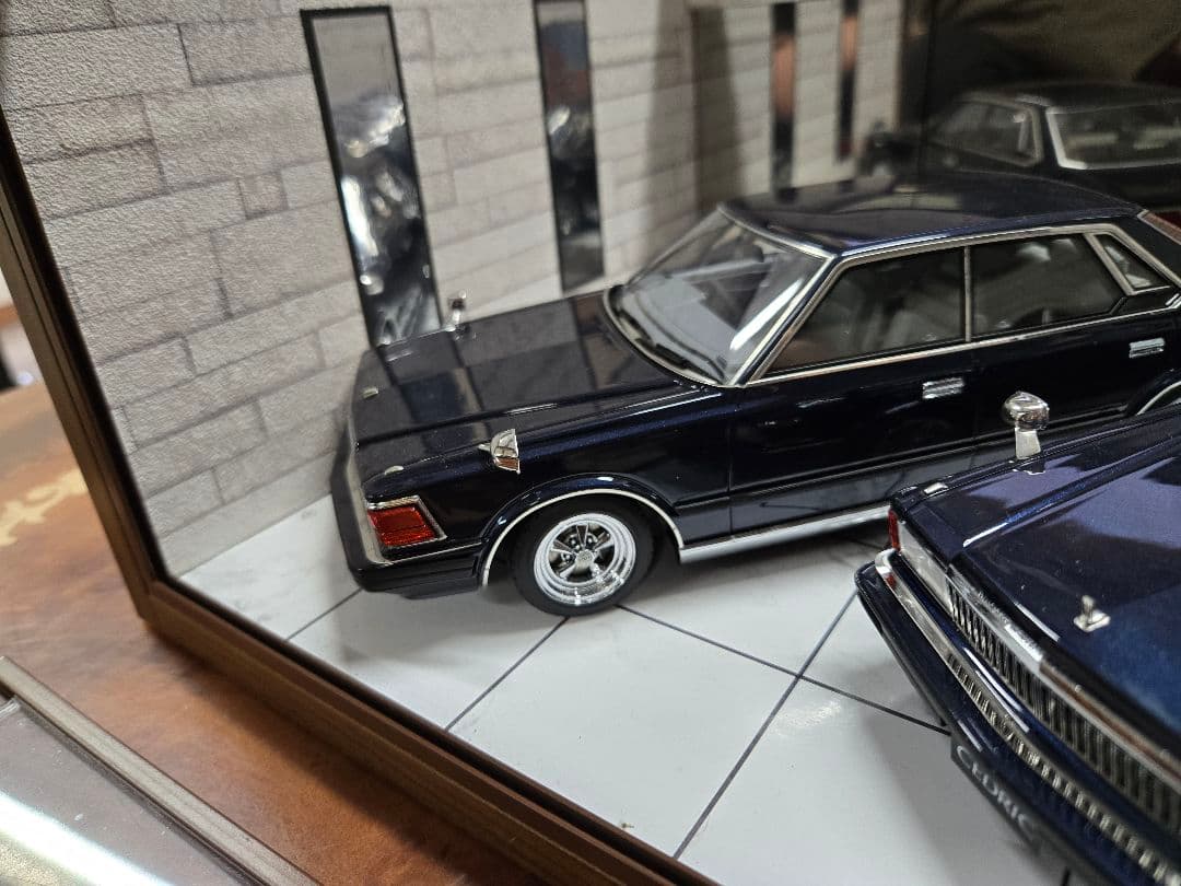 1/18 日産430セドリック グロリア ジオラマケース電飾LED