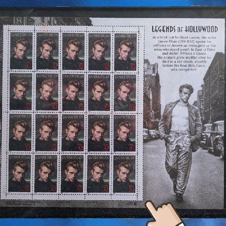 James Dean 切手シート　レア