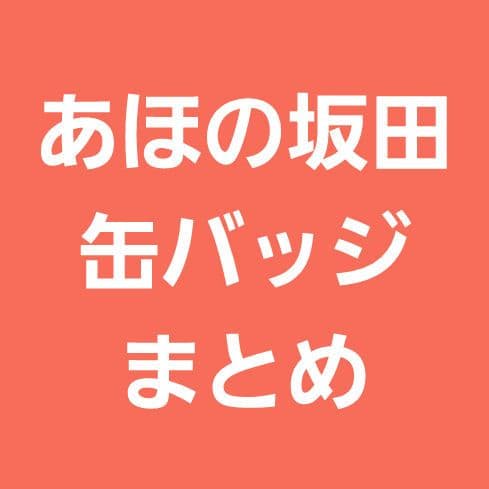 浦島坂田船 あほの坂田 となりの坂田 缶バッジ メモログ ハロパ さかわん