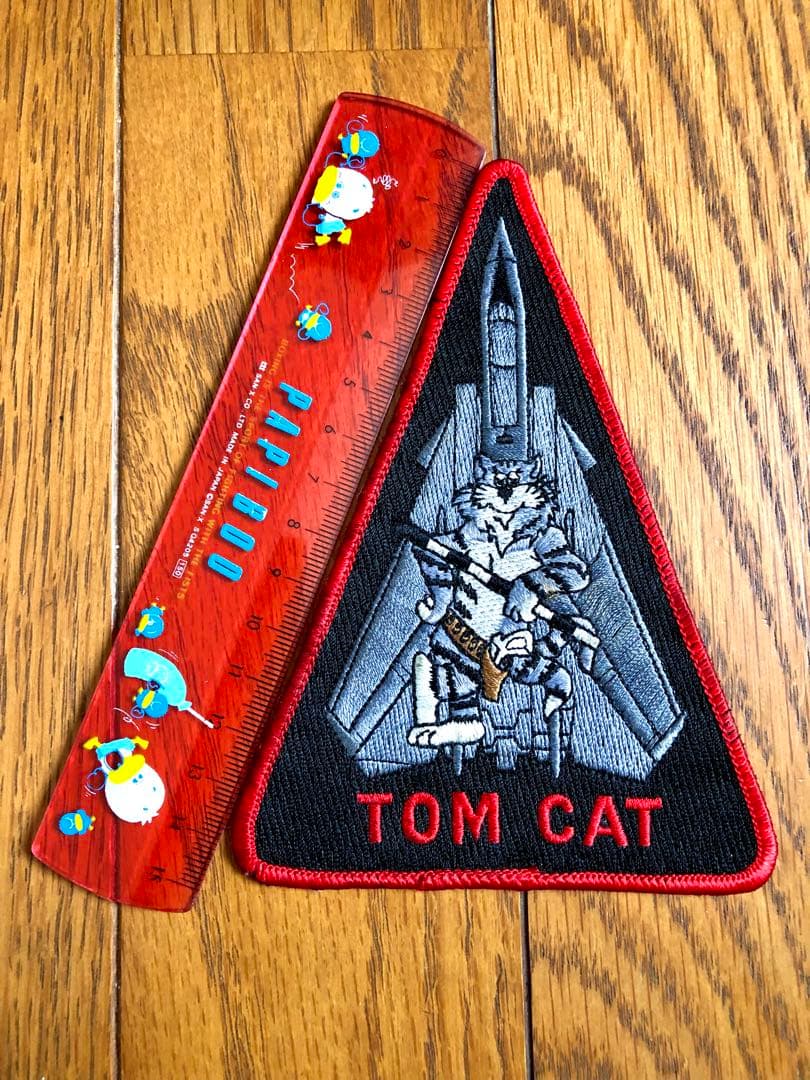 アメリカ海軍(USN)F-14トムキャットTOMCAT刺繍パッチ中古※1点のみ