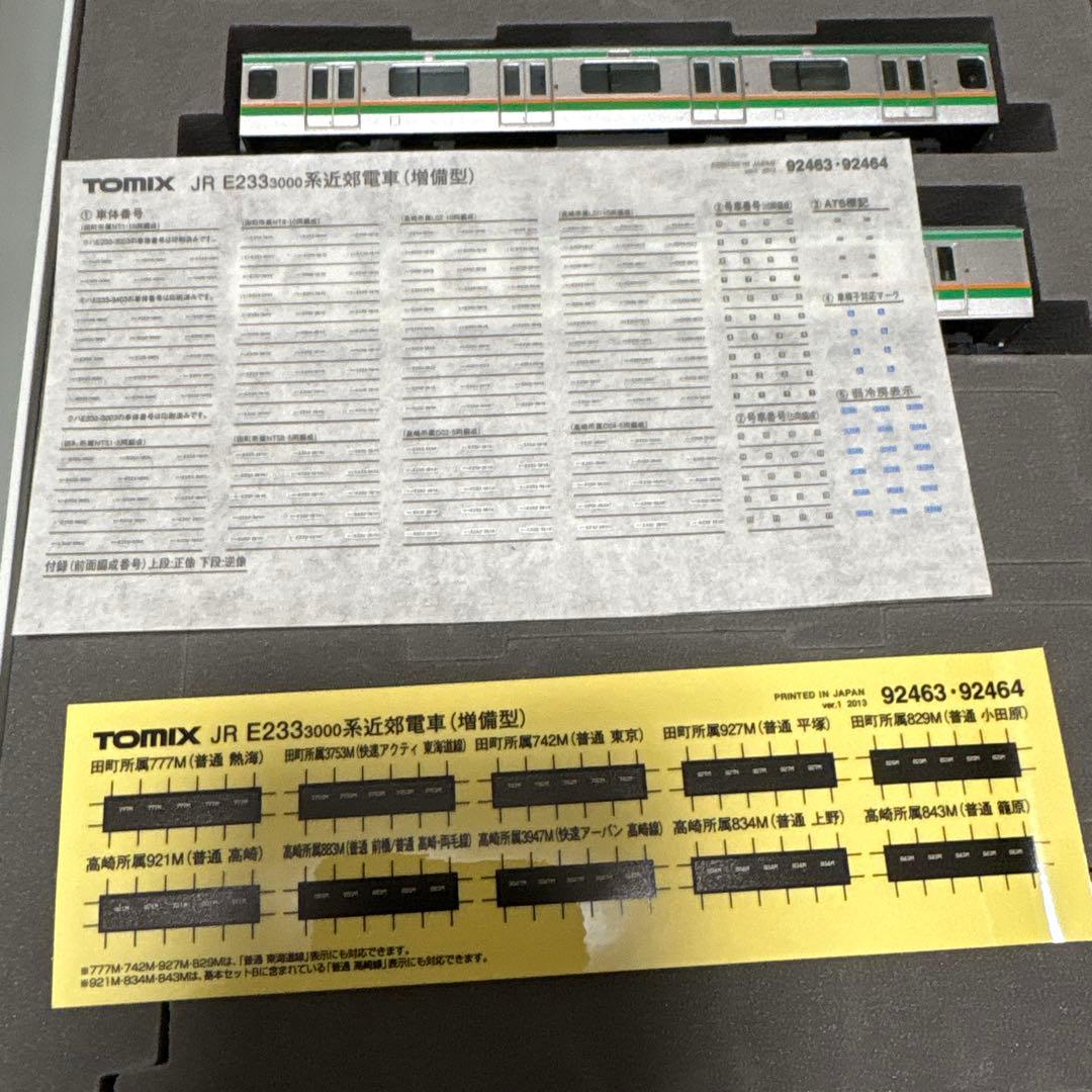 TOMIX 92463 E2333000系近郊電車(増備型) 基本セットB