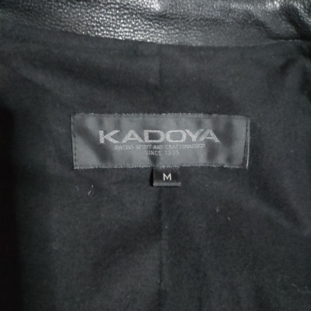 レア　カドヤ　本革レースアップレザージャケット　シャツタイプ　シボ革