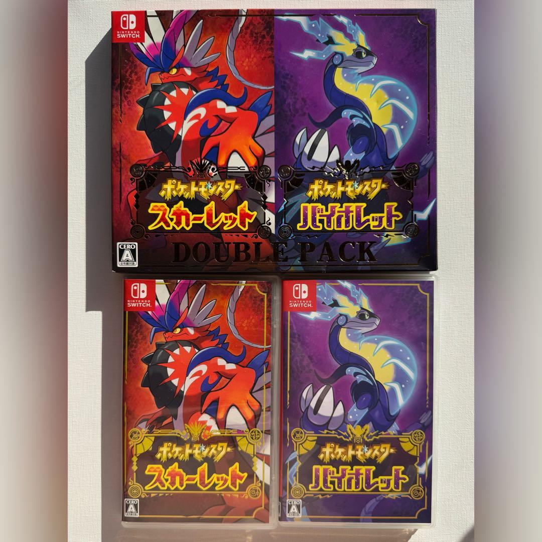 ポケモン　スカーレット　バイオレット　SV スカバイ　Switch ダブルパック