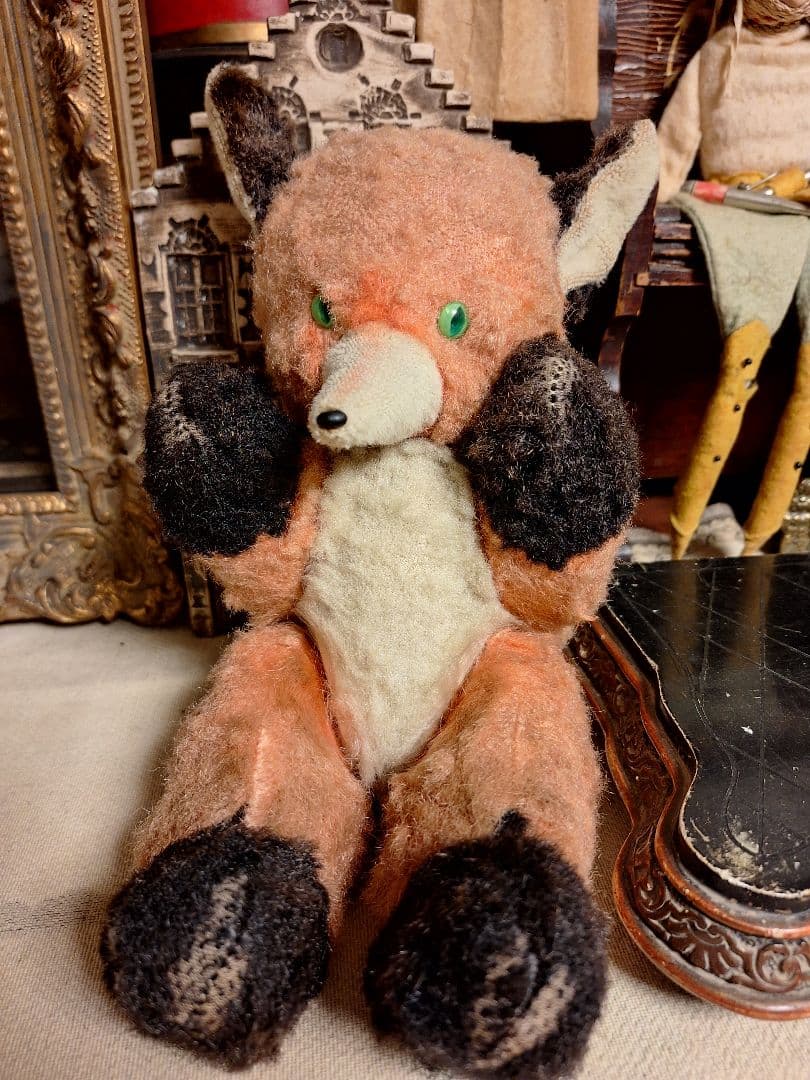 アンティークヴィンテージきつねさんローズ