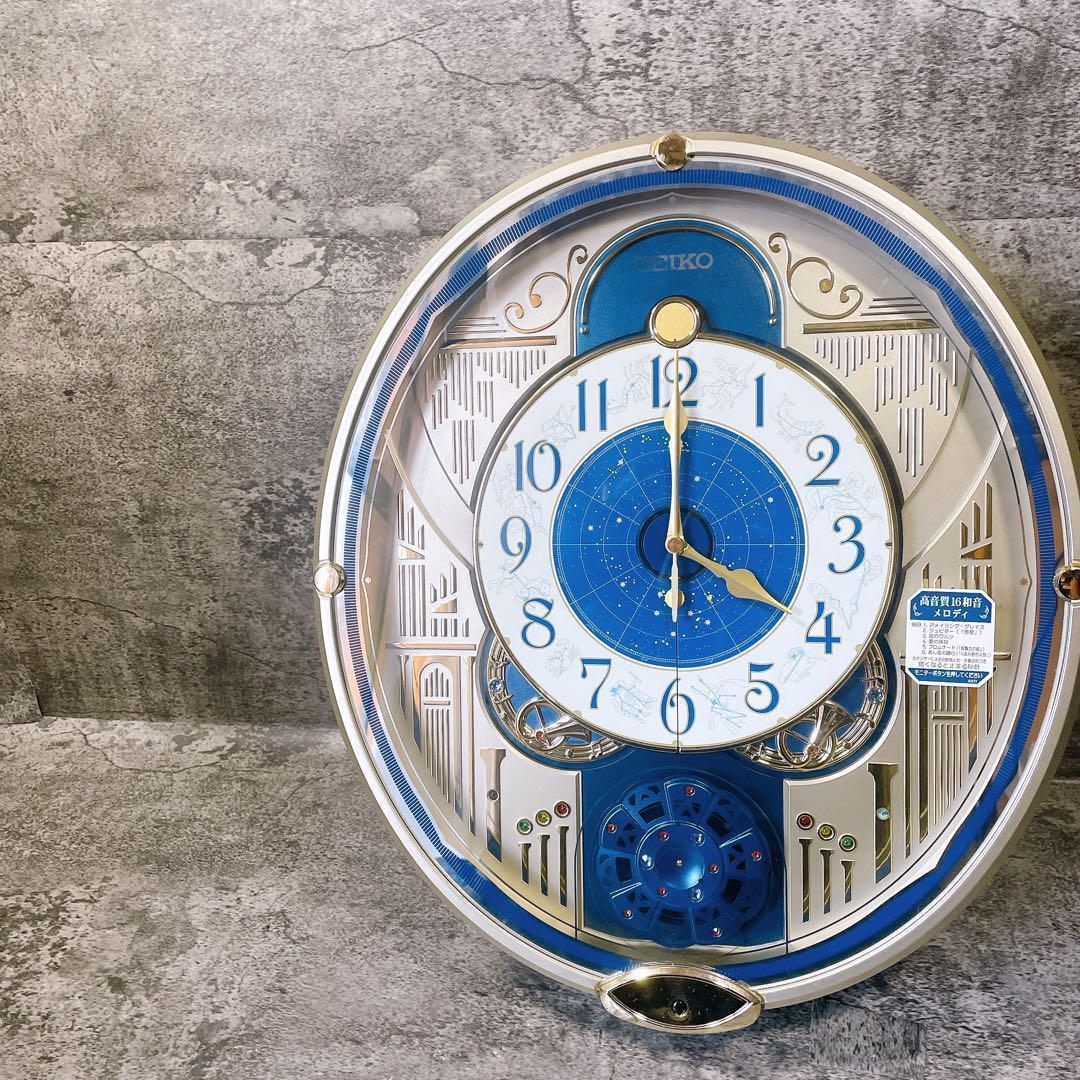 SEIKO からくり時計 12星座 RE582G 動確済み ウエーブシンフォニー