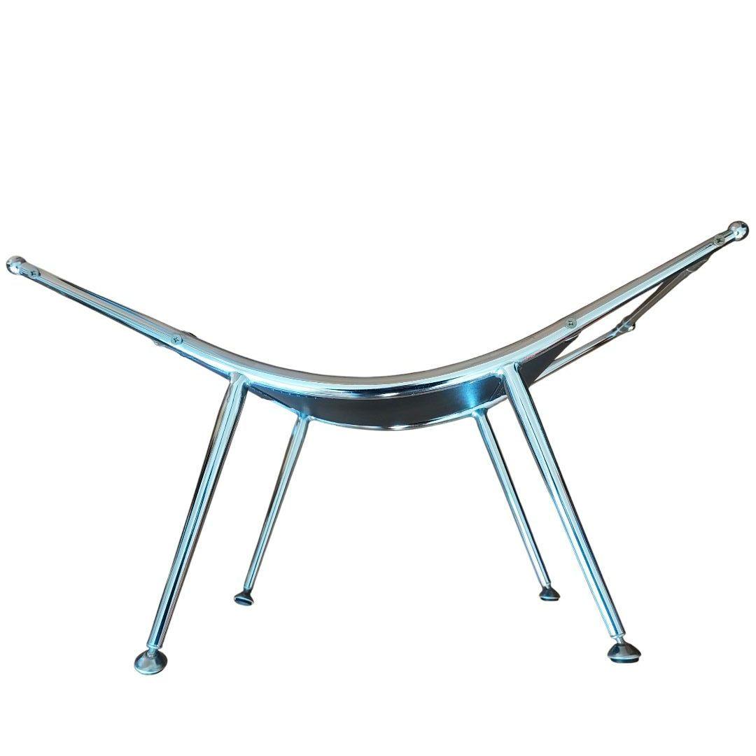 北欧レトロ ミッドセンチュリー スペースエイジ　楕円 ガラステーブル 強化ガラス