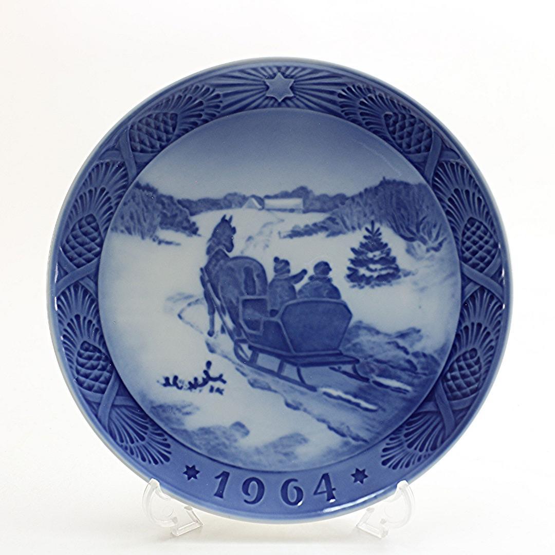 1964年　クリスマスツリーを採りに行く　イヤープレート　ロイヤルコペンハーゲン