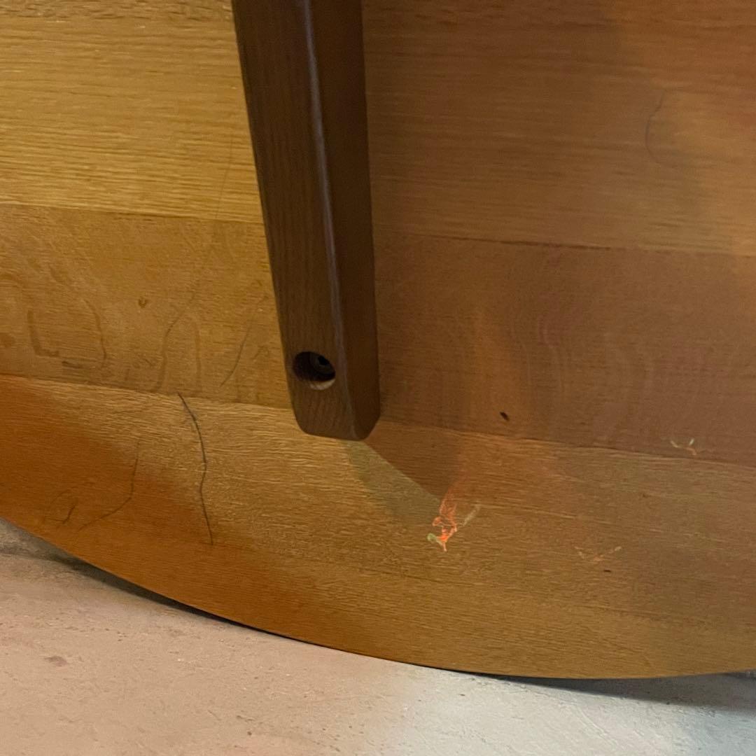 【直接引渡し】 飛騨産業 キツツキ 木製ラウンドテーブル