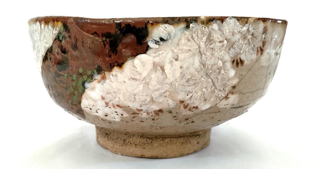 陶器 楓色絵図 五角形鉢 Ab-181