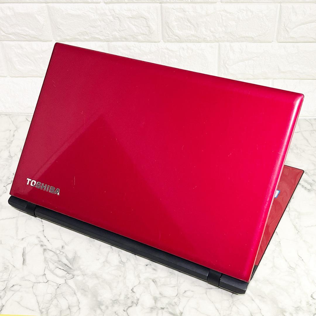 Windows11✨I5＆新品爆速SSD薄型ノートパソコン赤✨カメラ/オフィス付