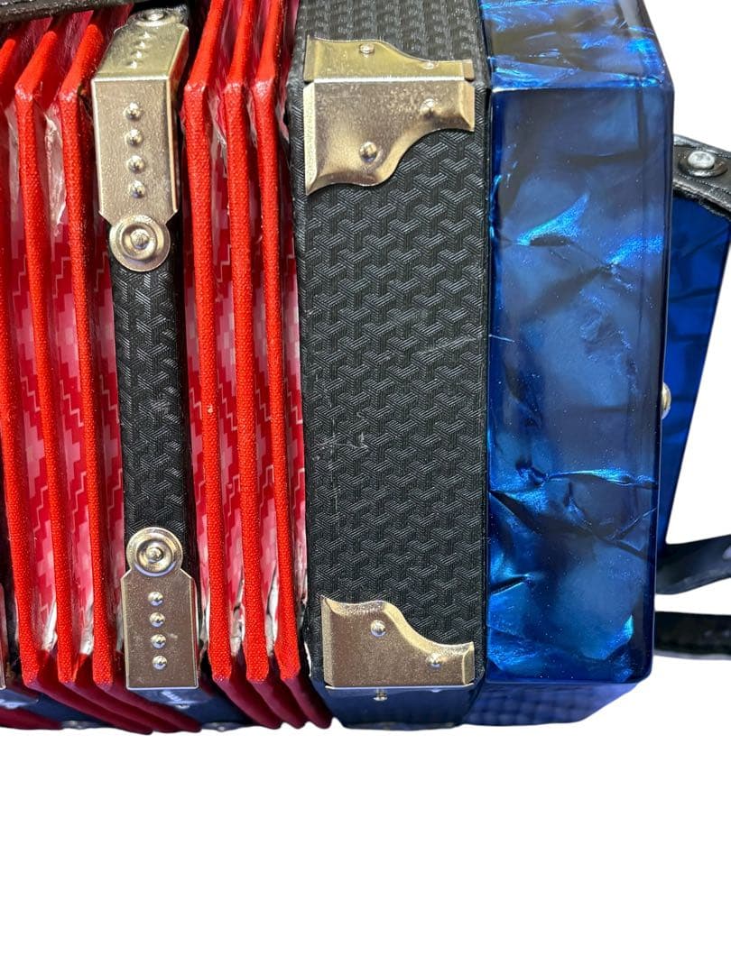 コンサーティーナ ロイヤルブルー 20ボタン 楽器 美品