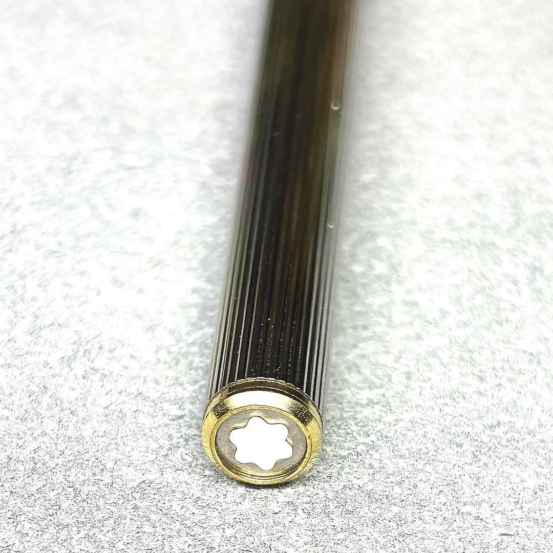 【希少 美品】モンブラン S-ライン 万年筆 シルバー 純正コンバーター付