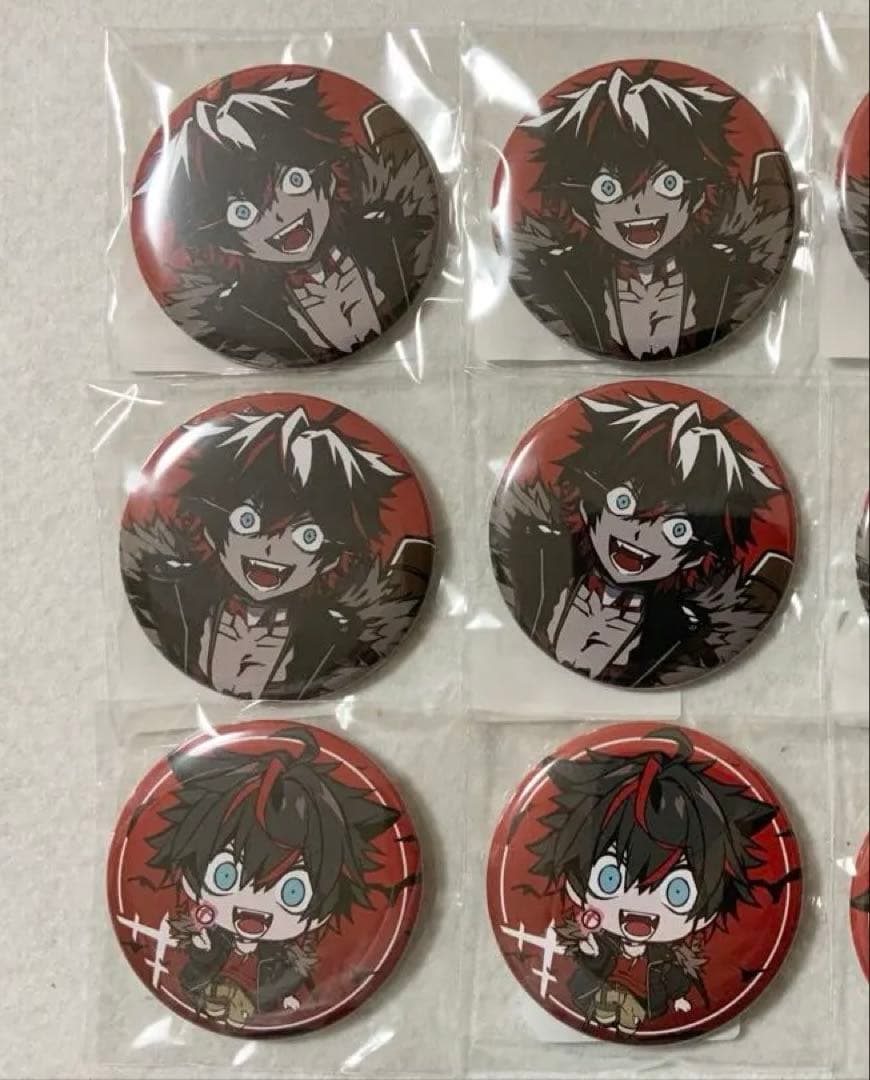 メメントリ　缶バッジ　人狼　はるてぃー　1周年　等身　デフォ