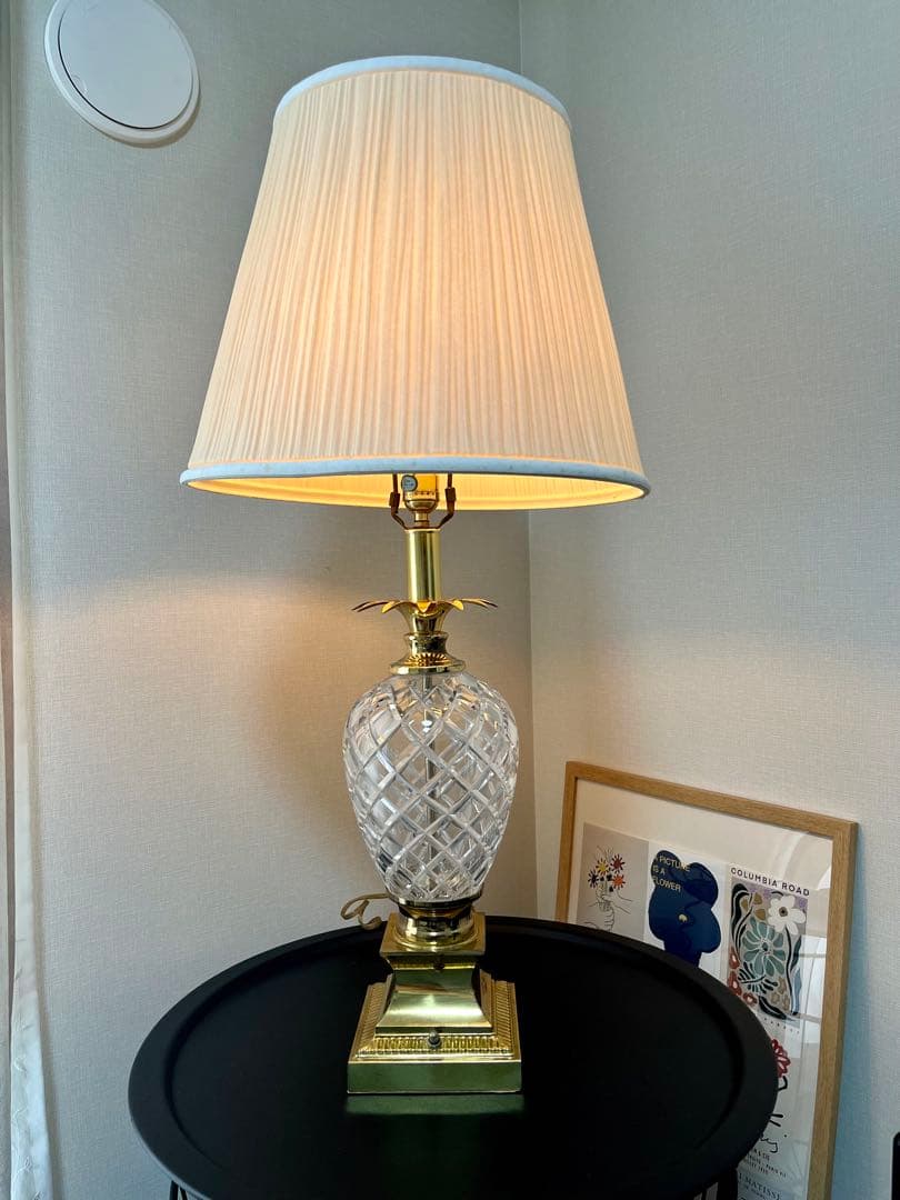 米軍放出未使用品 パイナップルランプ ガラステーブルランプ ヴィンテージ 激レア