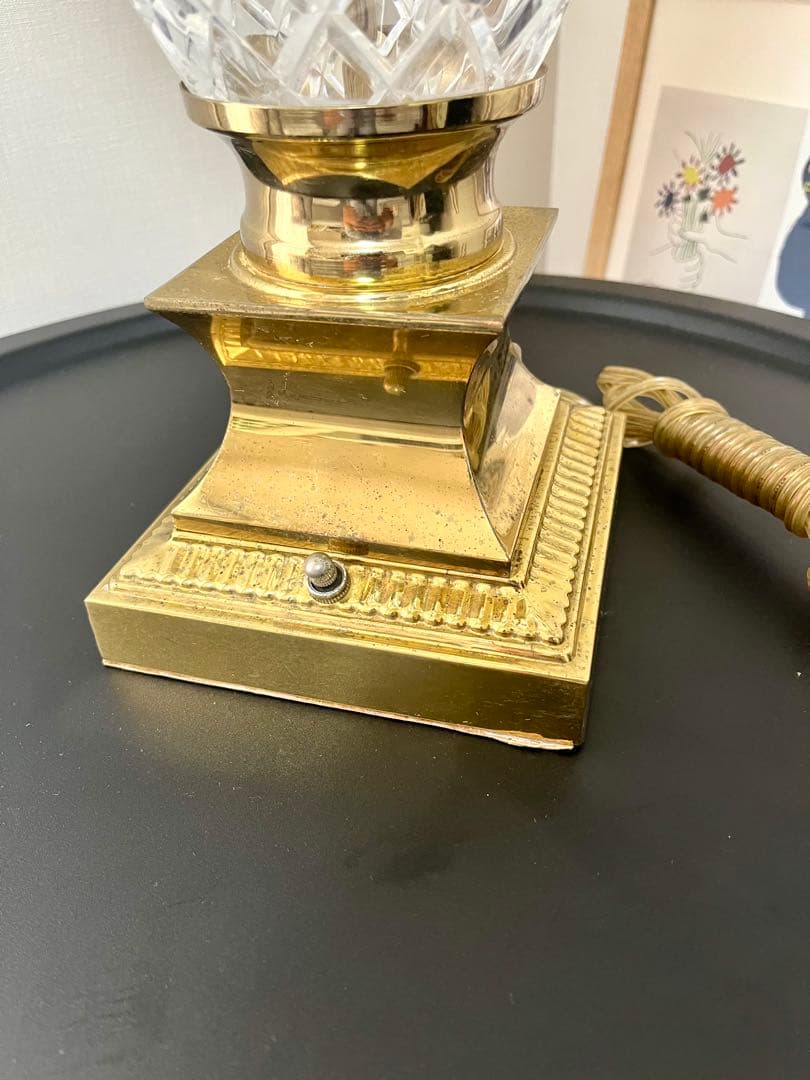 米軍放出未使用品 パイナップルランプ ガラステーブルランプ ヴィンテージ 激レア