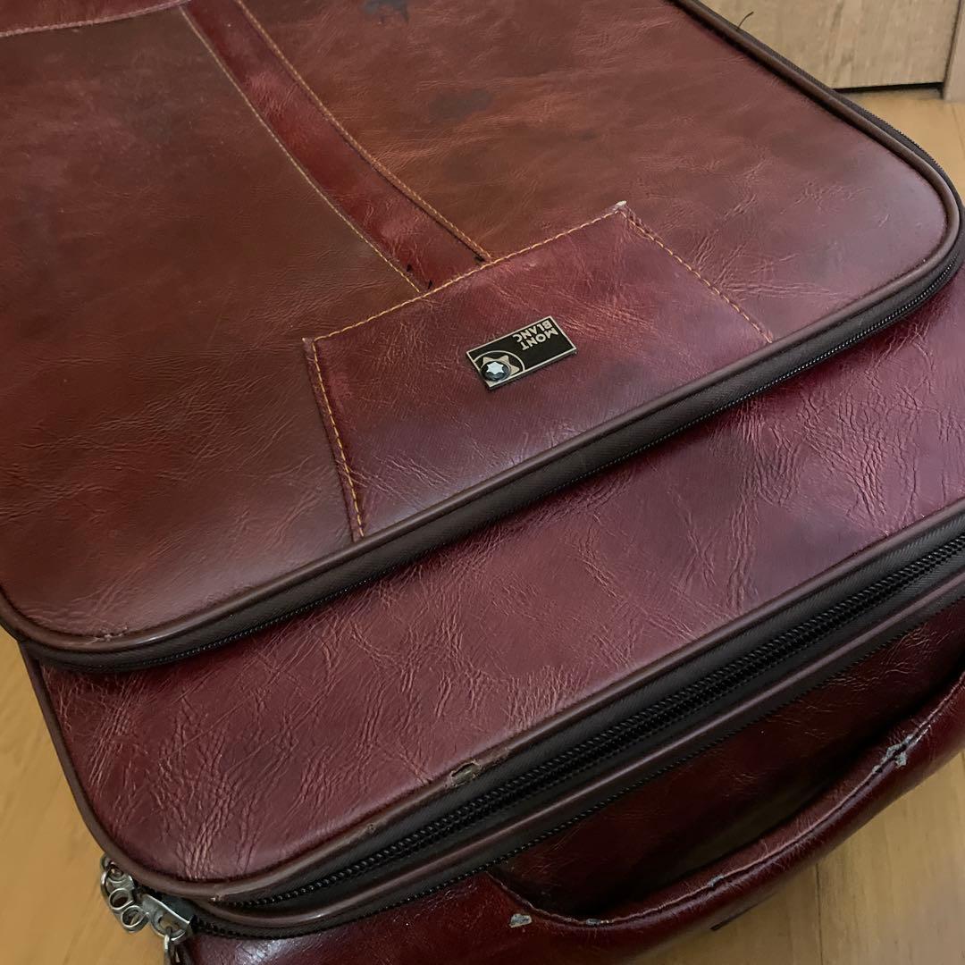 MONTBLANC モンブラン ブラウンレザー キャリーケース キャリーバッグ