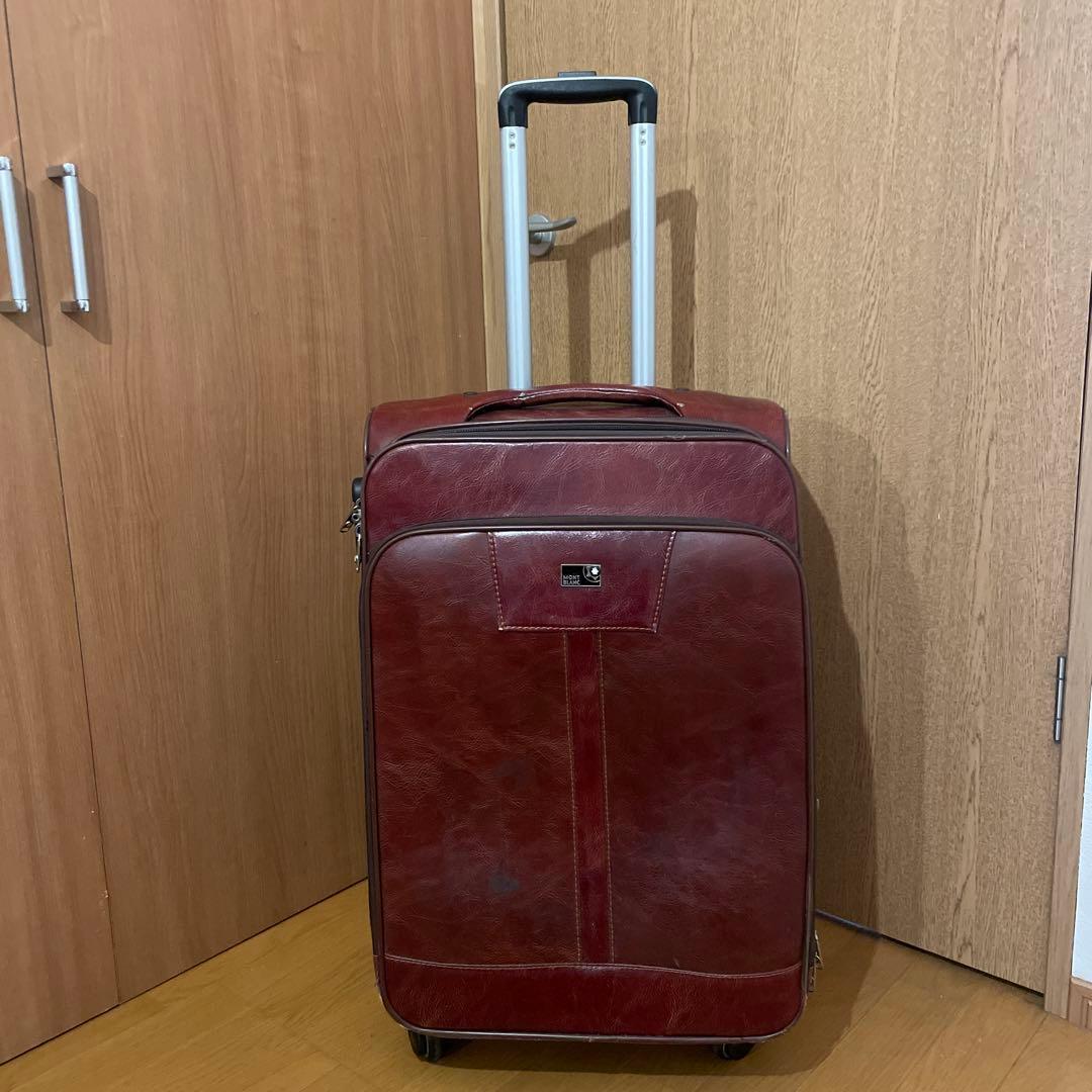 MONTBLANC モンブラン ブラウンレザー キャリーケース キャリーバッグ