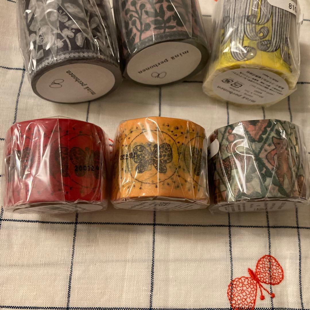 ミナペルホネン　マスキングテープ　限定　美術館　マステ　8個セット