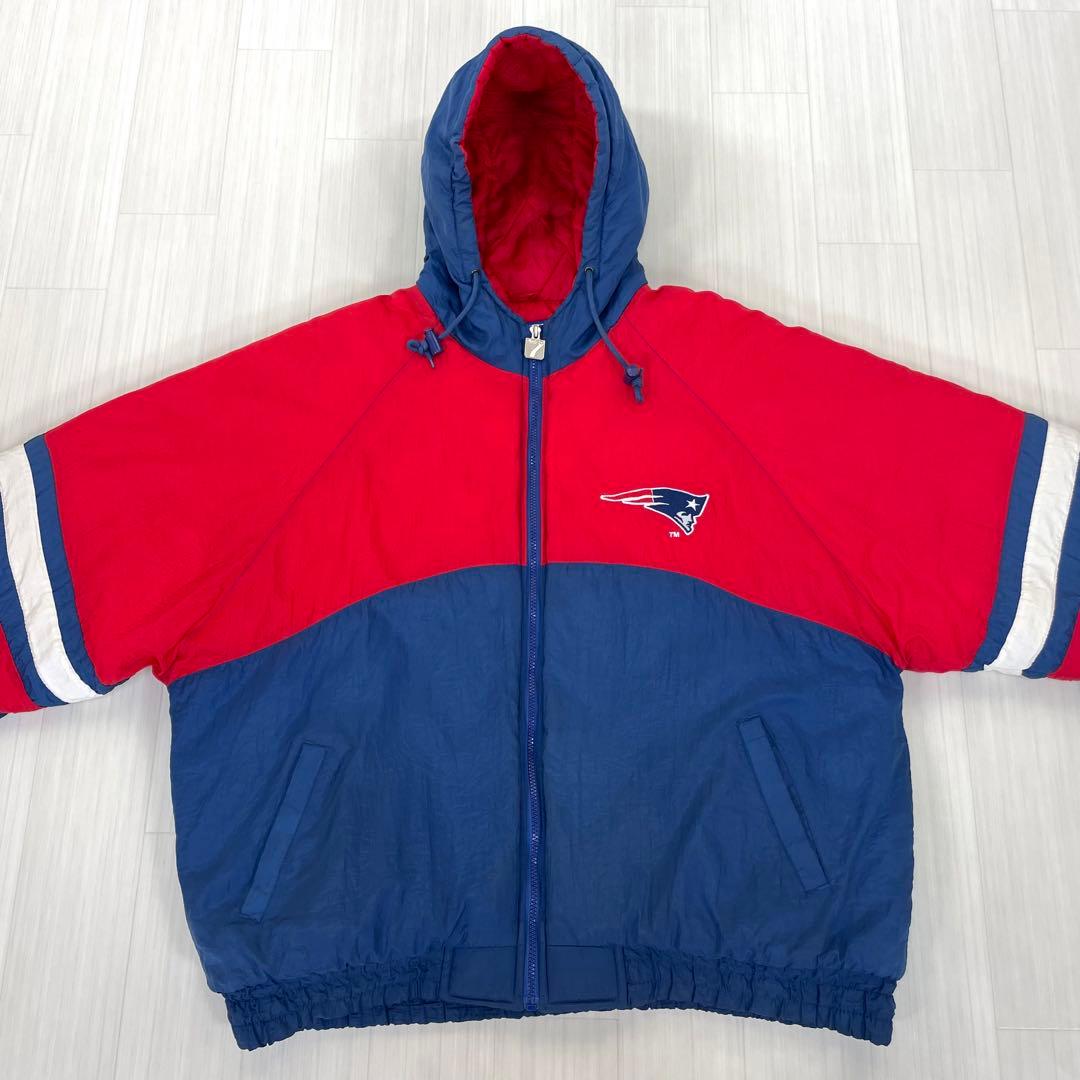 【yasu様】ロゴ7 NFL ペイトリオッツ バックロゴ 中綿 ブルゾンパーカー