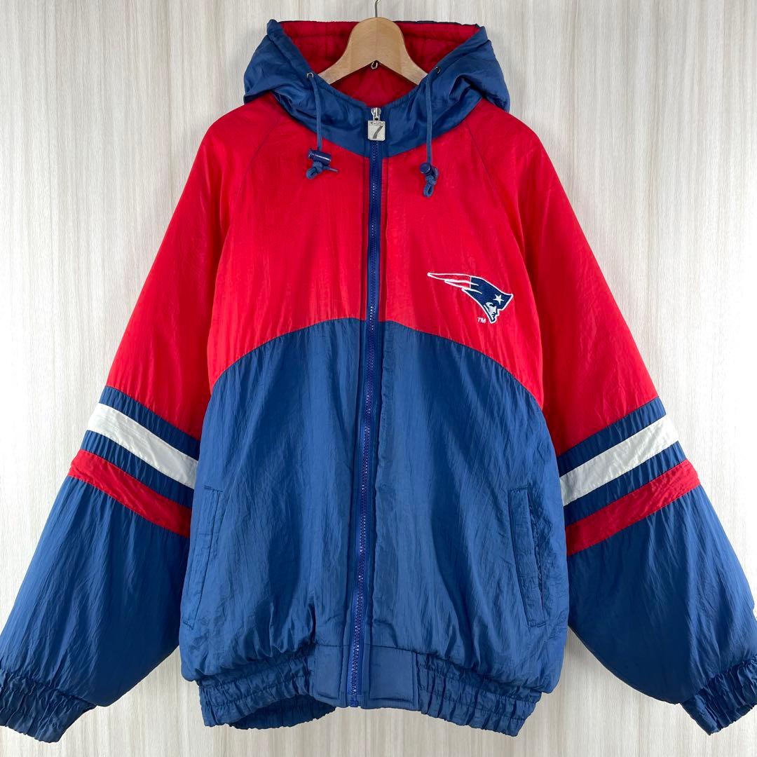 【yasu様】ロゴ7 NFL ペイトリオッツ バックロゴ 中綿 ブルゾンパーカー