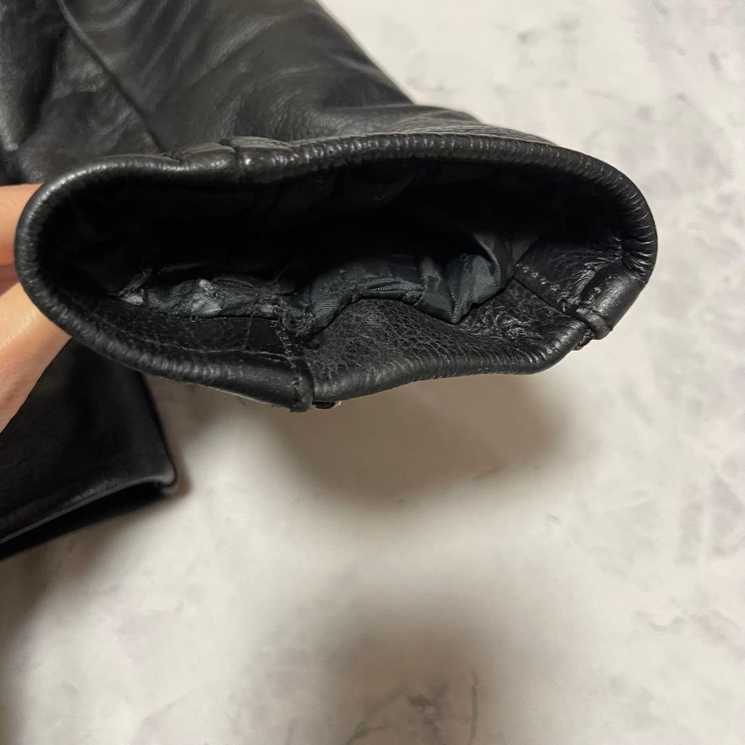 良品 FREEDOM 水牛革 レザー ジャケット シングル ライダース