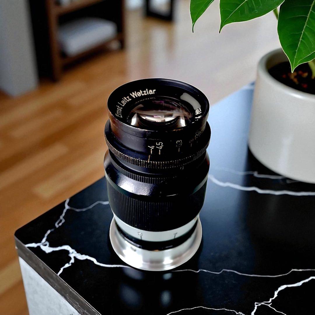 【OH済＆貴重な黒モデル】Leica Elmar 90mm F4 Black