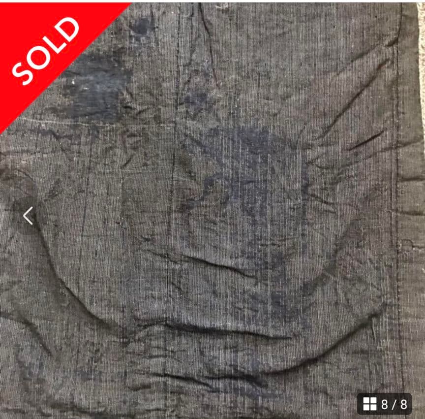 襤褸 野良着 着物 木綿 藍染 刺し子 継はぎ ヴィンテージ 綿入