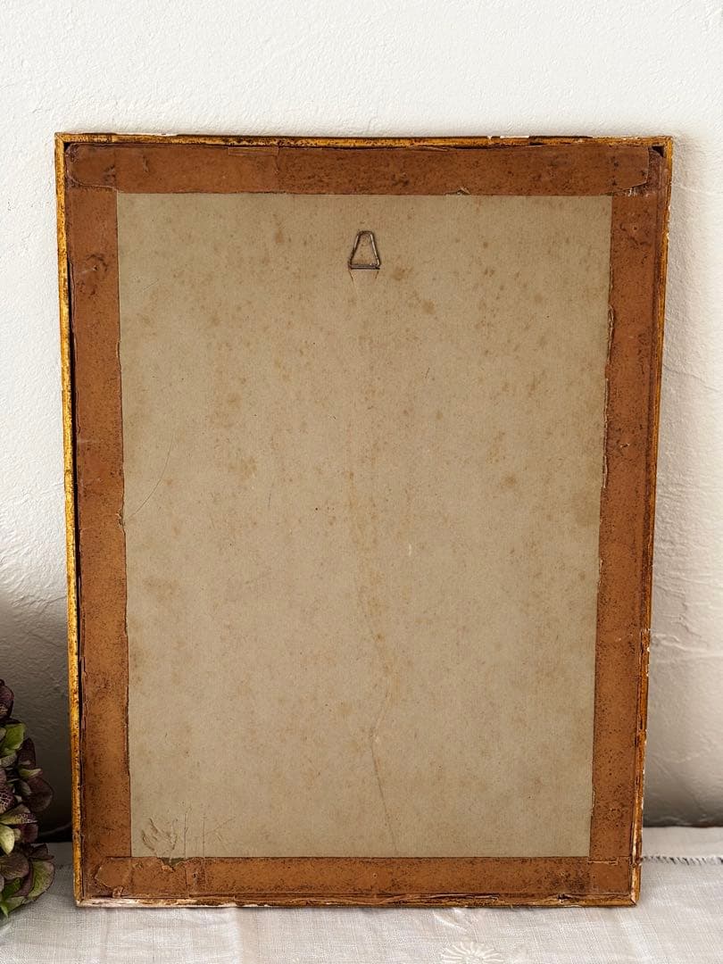 フランス　蚤の市　額　壁掛け　ブロカント