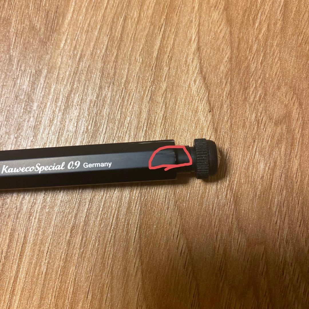 カヴェコスペシャルシャーペン0.9（黒）カヴェコスペシャル（赤）0.5とクリップ