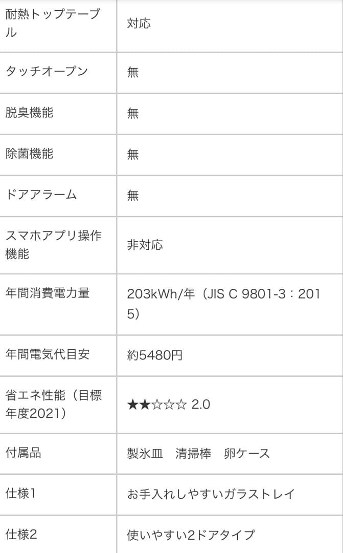 【最終値下げ】ホワイト 2ドア冷蔵庫 BR-85A-W 85L 2021年製