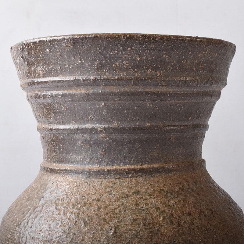 朝鮮美術　須恵器　新羅土器　新羅無細土　壷　時代箱　M　R8358