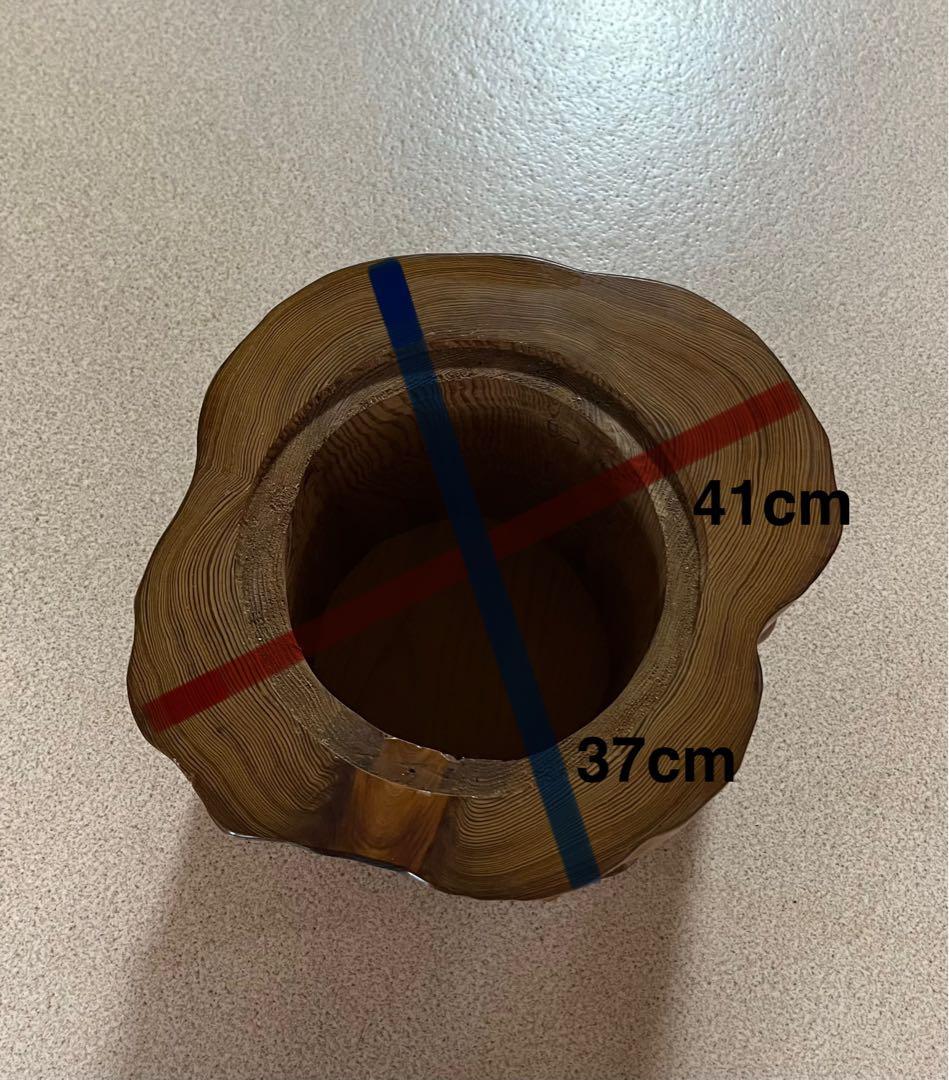 【希少　屋久杉】木製スツール 2台