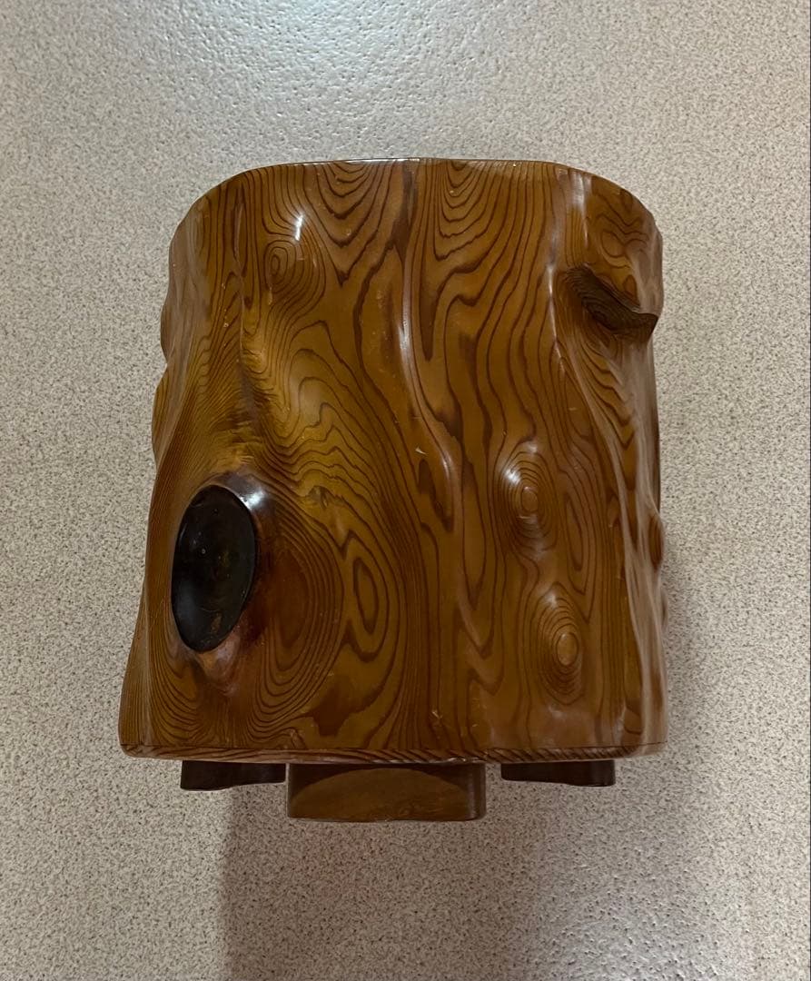 【希少　屋久杉】木製スツール 2台