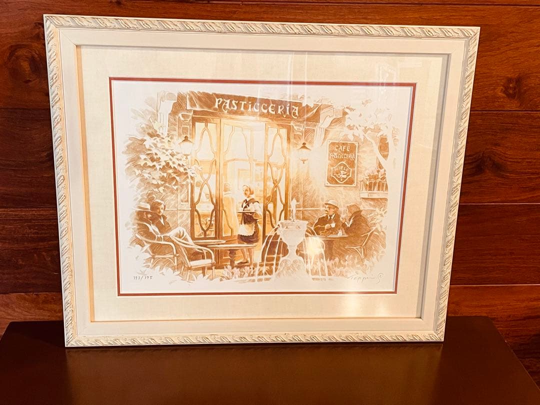 【証明書付】笹倉鉄平　「はちみつ色の微笑み」　シルクスクリーン　額縁入り