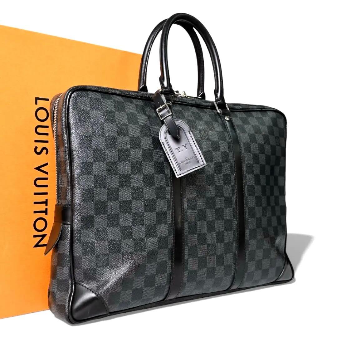 【美品】ルイヴィトン　ダミエ　ポルトドキュマン　トート　ビジネスバッグ