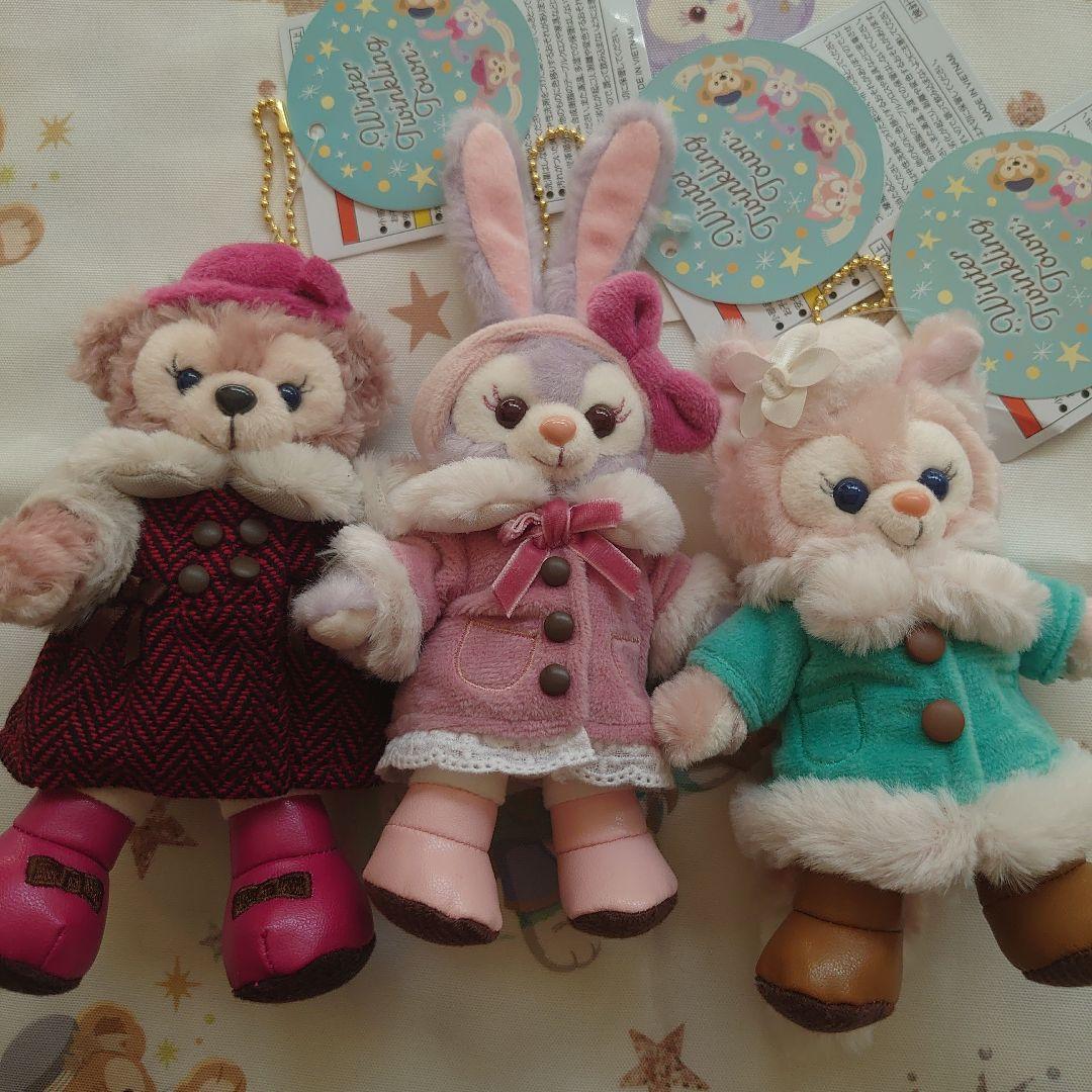 新品ダッフィー & フレンズ ウィンタートゥインクリングタウンぬいぐるみバッチ