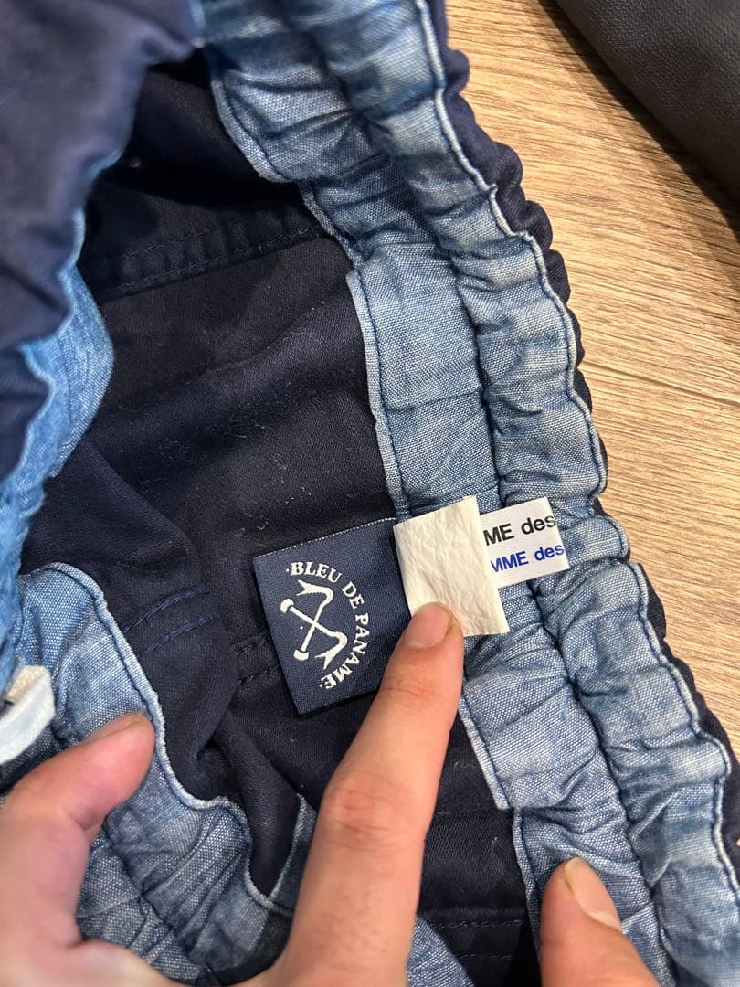 BLEU DE PANAME×コムデギャルソンコラボ　サルエルハーフパンツ　XS