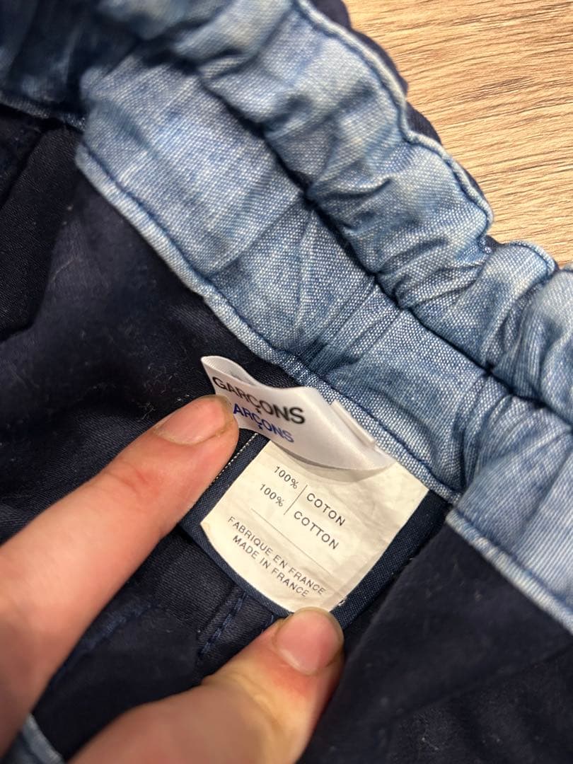 BLEU DE PANAME×コムデギャルソンコラボ　サルエルハーフパンツ　XS