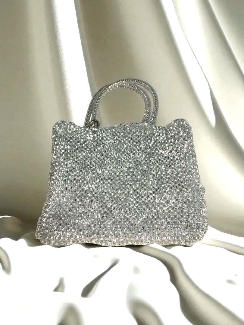 美品　アンテプリマ　スタンダード　ミニアトゥーラ　シルバー　2WAY　バッグ