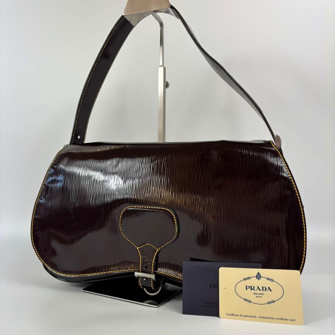 プラダ　PRADA ワンショルダーバッグ　ホーボー　ナイロン　トライアングルロゴ